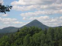 The top Kl (759m.a.s.) with sight at Jetd, hill Bukov and Bezdz 